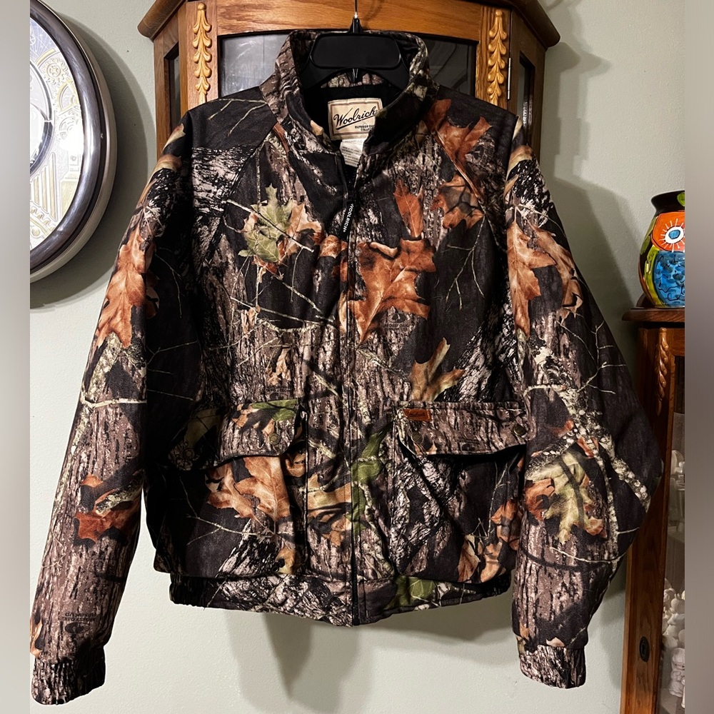 Woolrich Camouflage Hunting Outdoor Coat Jacket Size Medium